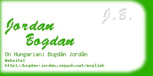 jordan bogdan business card